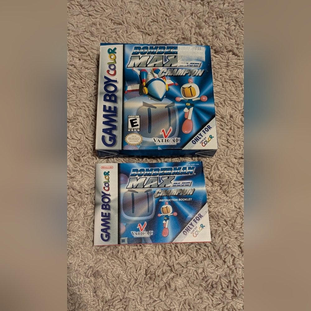 Bomberman Max blue Champion GBC Box Only